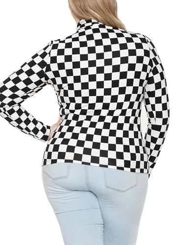 Image of Womens Turtle Neck | Long Sleeve and Sleeveless Top | Plus Size XL-7X | Tops Women White Turtleneck Women