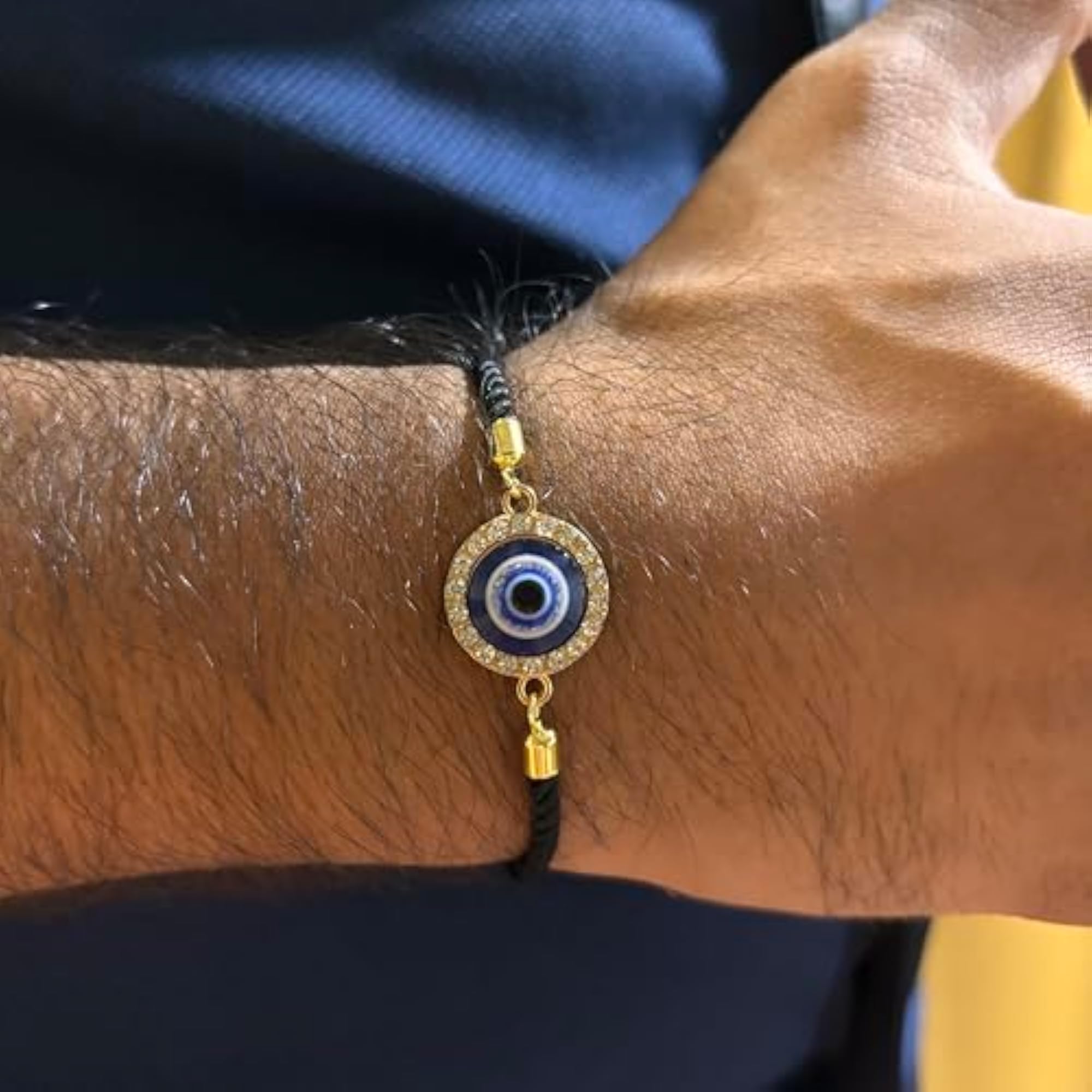 Nylon Evil Eye Bracelet, Adjustable Rakhi Gift