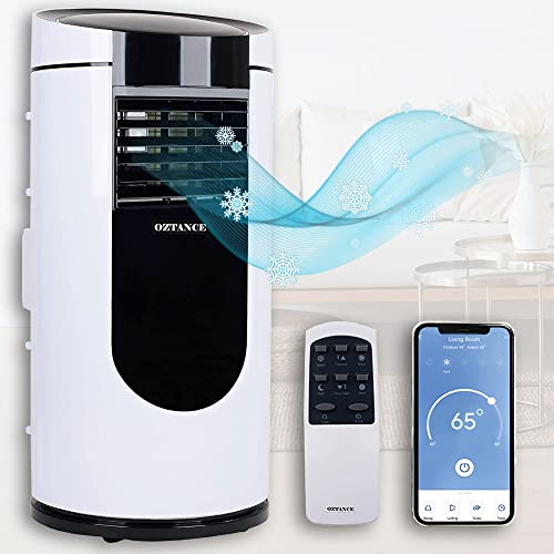 Oztance Portable Air Conditioner - 10000Btu Remote & Wifi Connectivity (Alexa & Google Home) Cooling, Dehumidifier & Fan - Drain Pipeless Self Evaporating Portable Ac With Window Kit #TOP15
