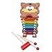 Dirgee Kreative hölzerne Tiger Glockenspiel Xylophon Percussion Spielzeug Frühe Musik Lernen Bildung Spielzeug Musikinstrument Spielzeug (Farbe: Multicolor) (Color : Multicolor)