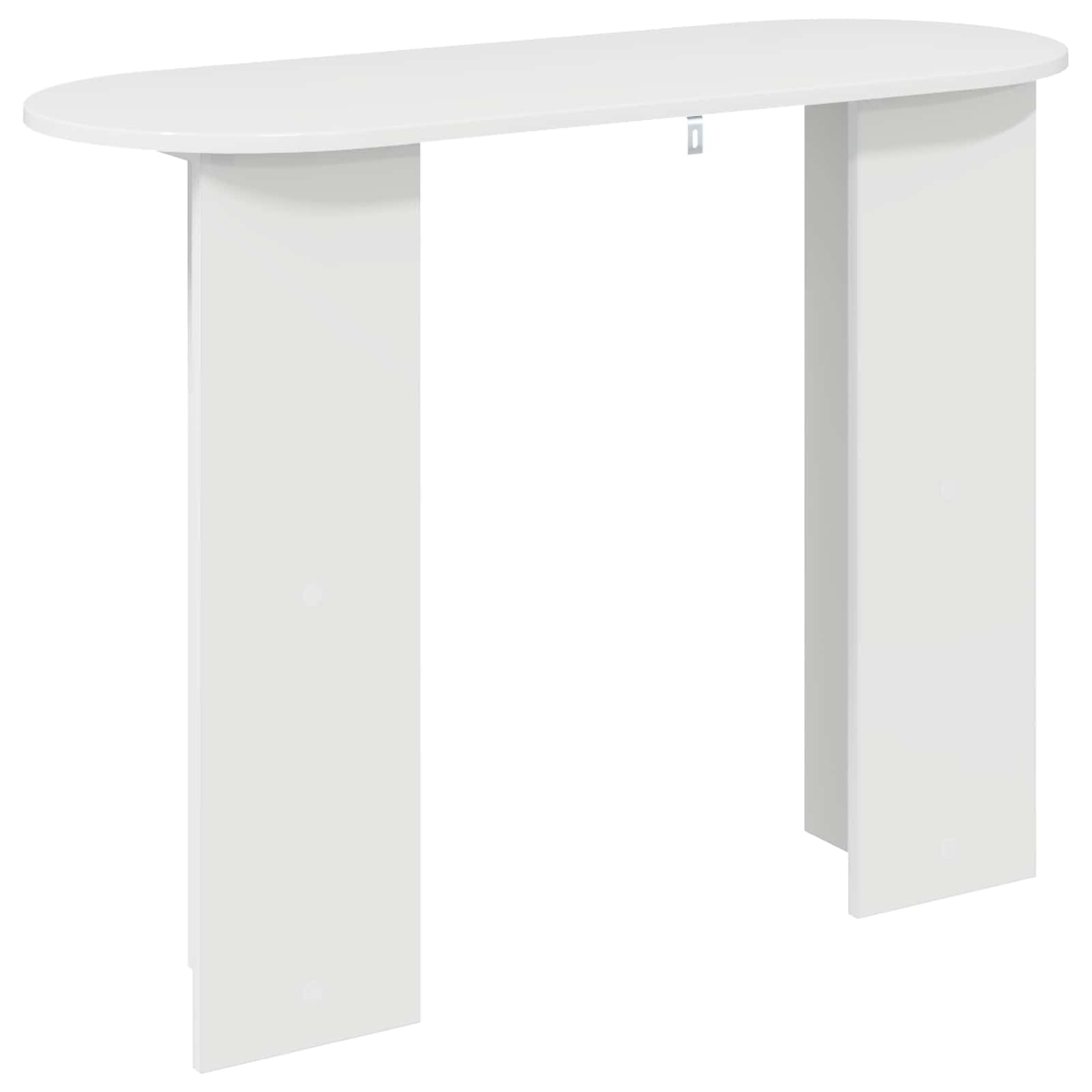 Stolik konsolowy, wysoki połysk, biały, materiał drewnopochodny, 100 x 39,5 x 75 cm, wielofunkcyjny stół do przedpokoju do salonu, przedpokoju z miejscem do przechowywania i półką