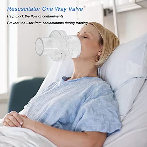20 Pçs Ressuscitação Cardiopulmonar Profissional Rosto Válvula de Sentido Único Escudo de Substituiç