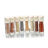 Cabilock 360-grad Drehbares Gewürzhalter Satz Aus Glas Mit Aufhängehaken...