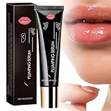 Teegxddy 1 Stück Lip Booster Serum, Plumpy Lippen-Booster, Natürliches Lippenpflege Öl mit Kollagen und Hyaluronsäure, Tag- und Nachtpflege, Feuchtigkeitsspendender Lippenöl mit Boosting-Effekt