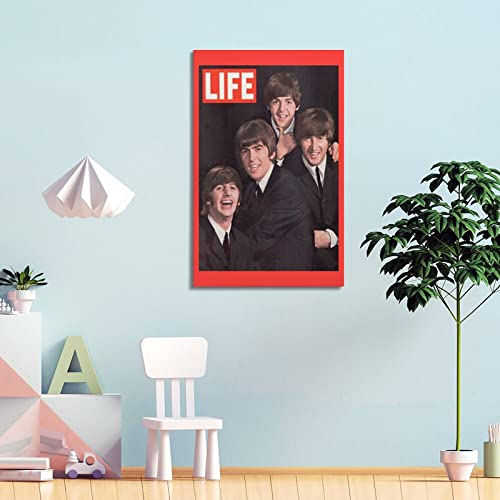 Poster décoratif sur toile pour chambre à coucher et chambre à coucher des Beatles (50 x 75 cm) - Les Beatles, Paul McCartney, John Lennon, RIngo Starr, George Harrison Poster décoratif sur toile pour chambre à coucher et chambre à coucher des Beatles (50 x 75 cm) – Image 5