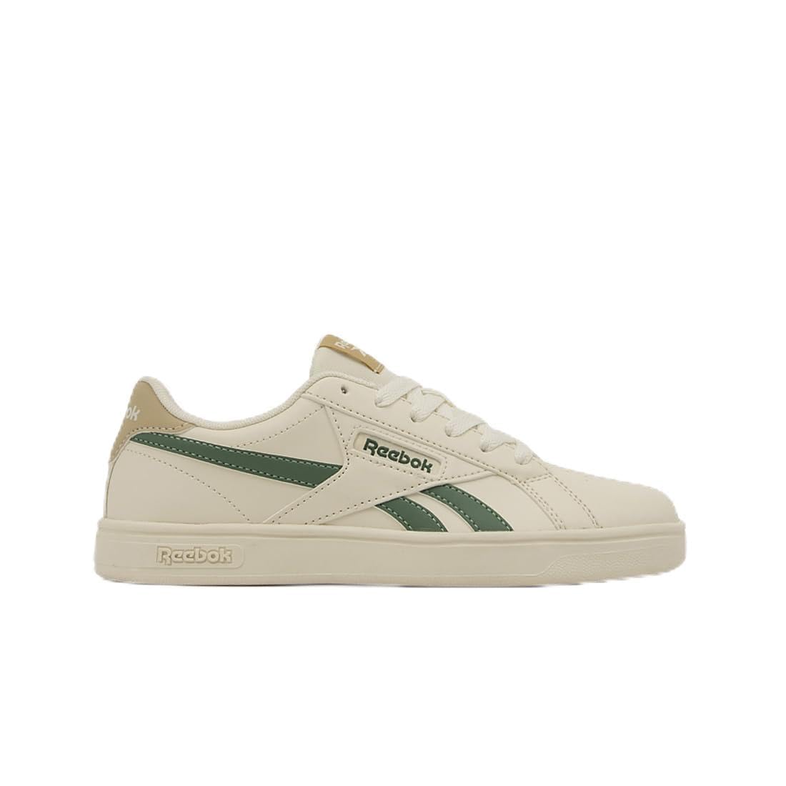 Reebok Unisex Court Retro Trainers, Vintage Chalk/Field Green/Simple Beige, 38.5 EU