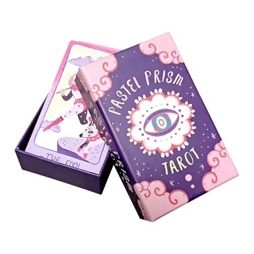 Aoyitaf タロットカード デッキ,78枚 神秘的なガイド クラシックタロットデッキとゲーム | 占いおもちゃ 占い師向け 日常占星術 人間関係 誕生日 旅行 家庭用