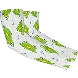 FJAUOQ Cartoon-Frosch-Armstulpen mit Daumenloch, Garten-Ärmel, Sonnenschutz-Armhülle