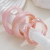 3PCS/Set Chunky Acrylic Resin Bangles Bracelets for Women, Irregular Geometric Designs, Fashion Thick Pink Statement Stackable Bangle Set, Cute Trendy Jewelry, Summer Boho Bracelet Jewelry Gifts (Pink Color) #5
