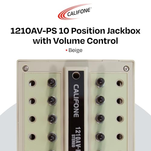 Califone 1210AVPS jackbox con 10 posiciones y control de volumen miniatura 6