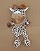 OLOEY Les Gants d'animaux Peuvent Ouvrir la Bouche, poupée Active, Jeux Parent-Enfant, marionnette à Main de Performance de poupée en Peluche Puzzle, Environ 35 cm Girafe A