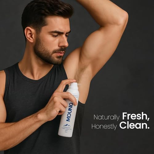 Image of Aluminum Free Body Deodorant Sprays for Men, 150ML - Paraben free, Sulphate Free & Anti-bacterial, Alpine woods fragrance, India's cleanest deo brand, only 6 ingredients, Body Spray for Men