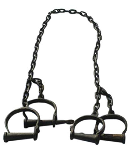 Collectible Badges Iron Georgetown County Plantation Leg Irons Handcuffs Costume Prop
