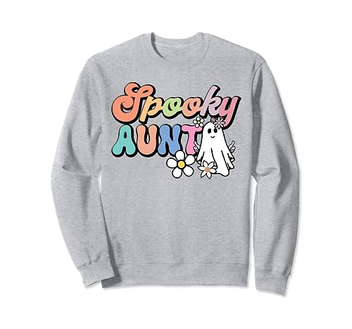 Divertido regalo retro genial para tía de Halloween para mujer Sudadera