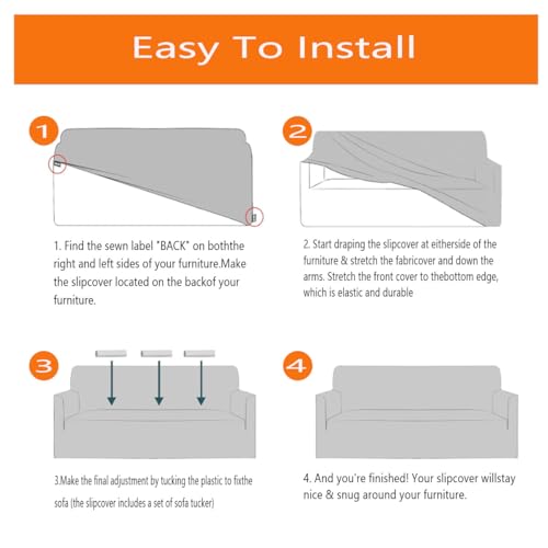 Housse de protection pour fauteuil extensible de 90 à 140 cm lavable