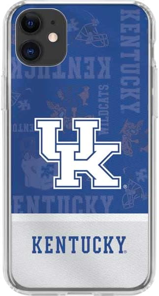 Skinit Clear Phone Case Compatible with iPhone 11 - Officially Licensed University of Kentucky Wildcats Design