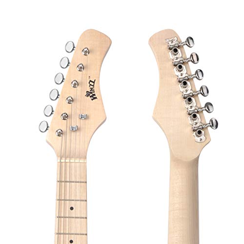WINZZ 30 Inches Real Kids Electric Guitar with Beginner Kit, Right Handed, Red - Thumbnail 4