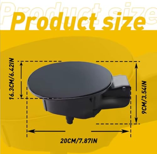 Image of Auto-Ex Fuel Diesel Petrol Gas Filler Door Tank Body Lid Cap Cover Compatible /Replacement for Polo (2009 to Aug 2019)