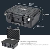 HMF ODK100 Outdoor-Fotokoffer, Transportkoffer mit Rasterschaumstoff | 34 x 29,5 x 15,5 cm – Ansicht 5