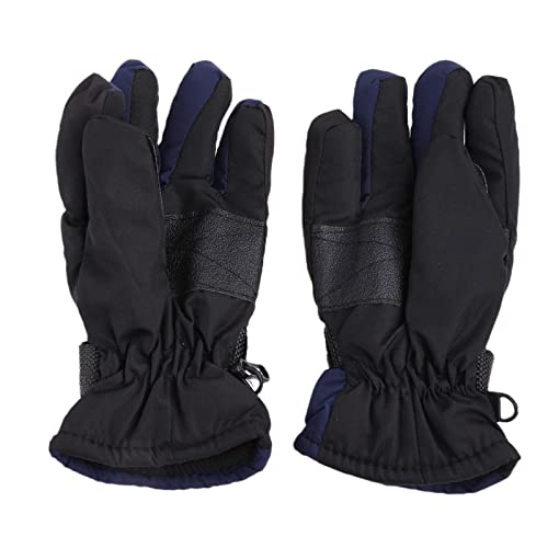 1 par de inverno crianças multicolorido espessamento luvas de esqui crianças à prova de vento imperm