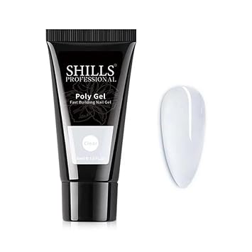 SHILLS PROFESSIONAL Nail Art Fast Building Poly Nail Gel Camel (Clear)