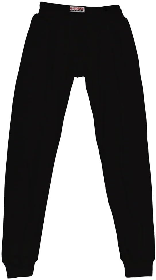 G-FORCE Racing Gear 4160XXLBK Underwear Top, SFI 3.3, Long Sleeve, Turtle Neck, Fire Retardant Cotton, Black, 2X-Large, Each