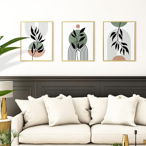 Image of upsimples 16x20 Picture Frame Gold 3 Pack, Scratch-Proof Poster Frames 16 x 20 for Photo Gallery - Slide-In Strips, Horizontal or Vertical Wall Mounting