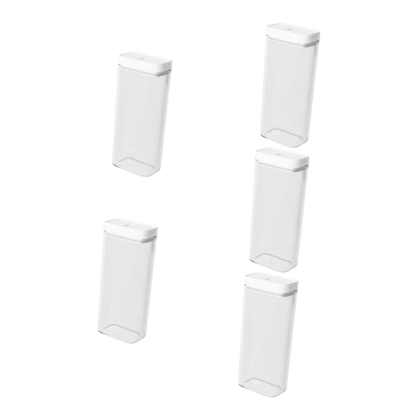 Alipis 5piezas Contenedor De Almacenamiento De Pasta Hermético Recipiente Reutilizable Para Espaguetis y Alimentos Secos Organizador De Cocina Transparente
