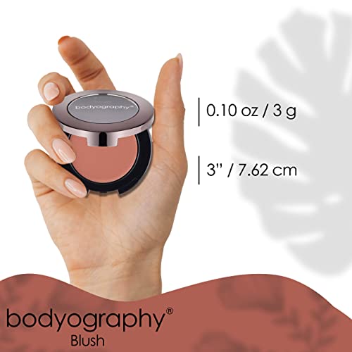 Bodyography Mineral Blush (La Rose): Natural, Long-Wearing Dusky Rose Cream Blush Salon Makeup W/ Antioxidants & Vitamins | Cruelty-Free, Paraben-Free, Gluten-Free #TOP6