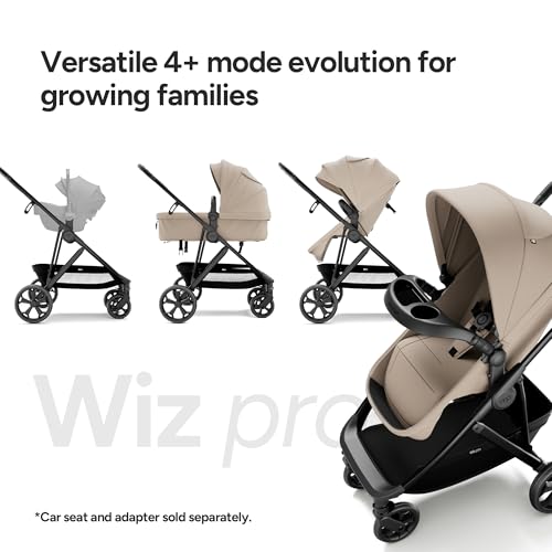 Image of Mompush Wiz Pro Bassinet Stroller with Reversible Seat and Snack Tray