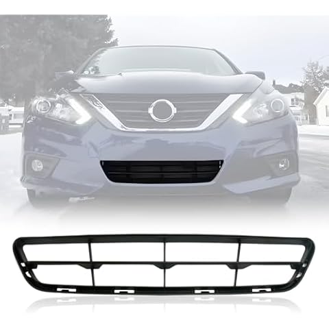 Kspeed Front Bumper Lower Grille Fits 2016 2017 2018 Nissan Altima NI1036106 Replacement Part Lower Grille Plastic Black Cover