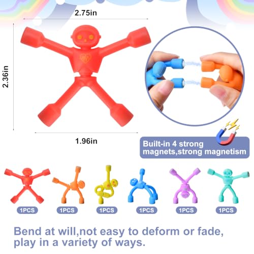 FilmHOO Magnetic Toys Figures, 6pcs, Travel Toys for Toddlers & Kids — view 2