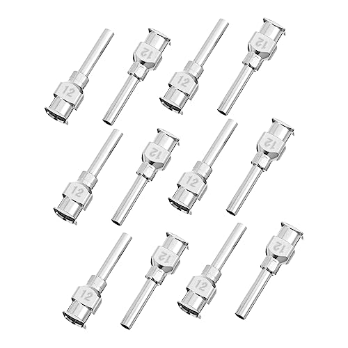 FUNOMOCYA Practical Unbending Stainless Steel Dispenser Needle 12pcs/Box Precision and Tip for Diverse Applications