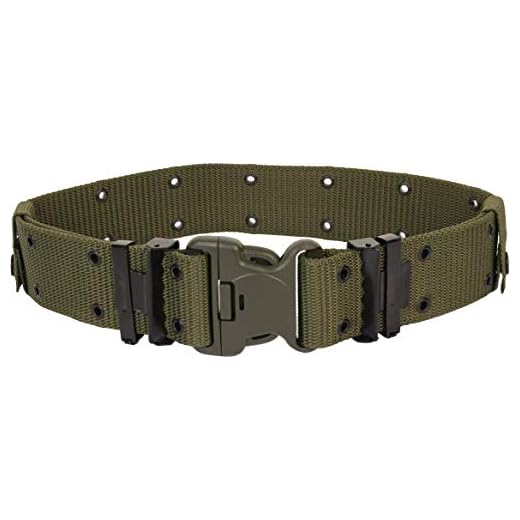 Mil-Tec Cinturón para hombre, verde oliva, L