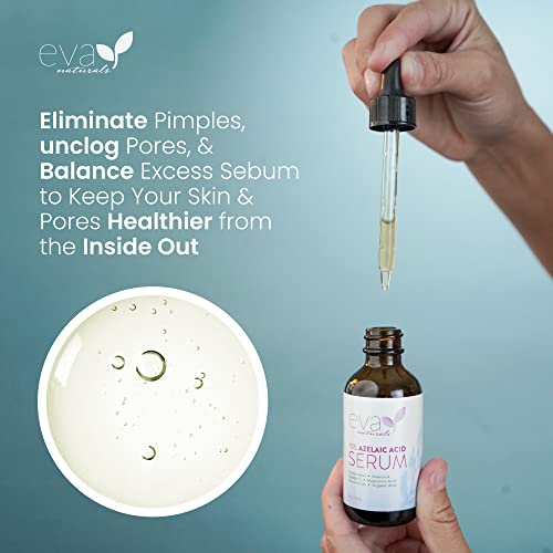 Azelaic Acid 10% Facial Serum, 2 Oz., Skin Brightening Hyaluronic Acid And Niacinamide, Redness Relief , Fade And Repair Dark Spots #TOP5