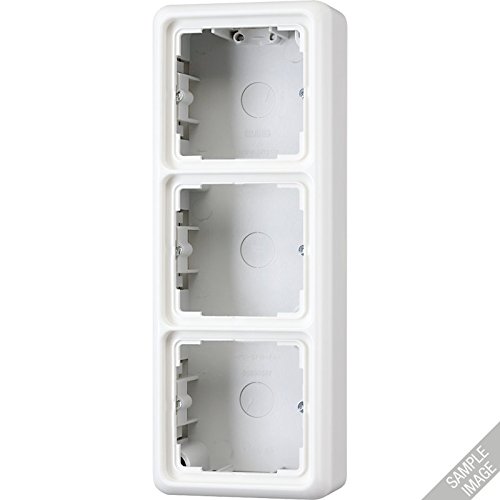 Preisvergleich Produktbild Jung CD583ABR Aufputz-Kappe mit Rahmen 3-Fach