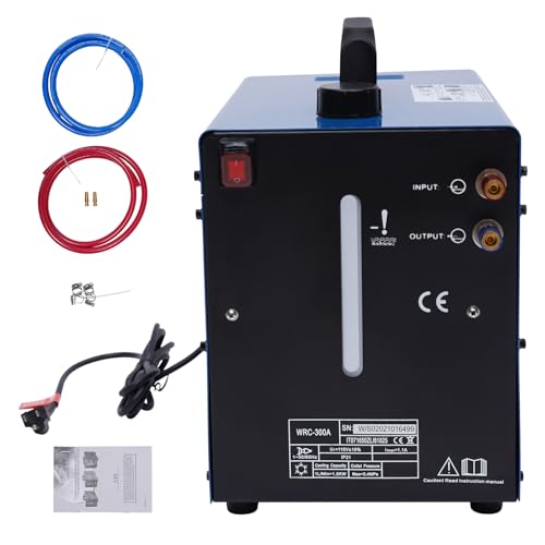 awolsrgiop 110V TIG Cooler Welder Water Cooler 10L Tig Miller Welder Torch Water Cooling Machine Cooling Tank 1500W Forward-Tilled Filling Port Upgraded Plug-in Practical Water Tank