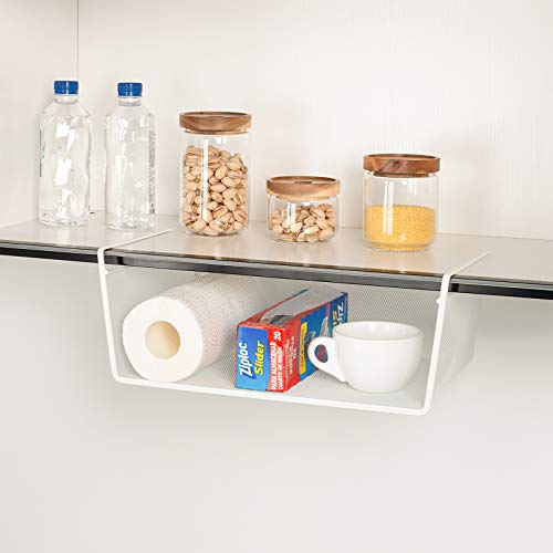 吊り戸棚下ラック 棚吊り バスケット 収納カゴ L 6枚目