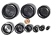90 Piece Flush Mount Black Hole Plug Assortment for Auto Body and Sheet Metal