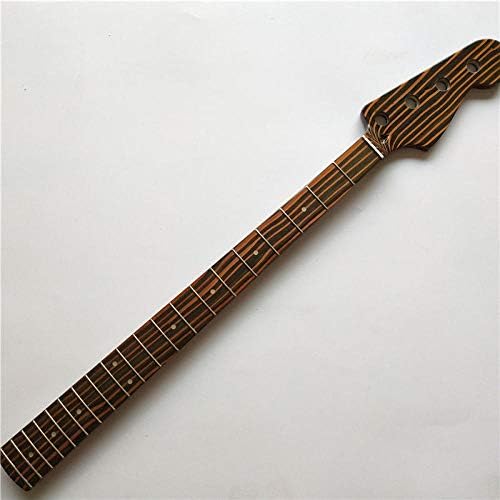 GaYouny Wood Electric Bass Guitar Neck Replacement 4 String 20 Fret Gloss