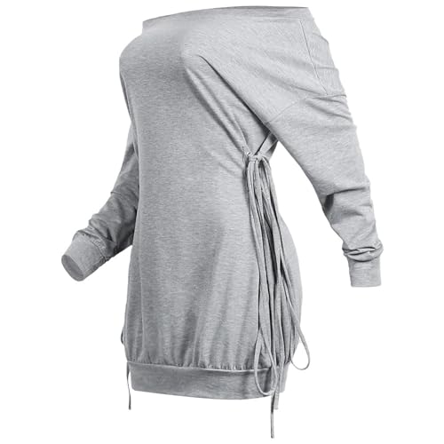 Robe courte à bretelles et épaules dénudées pour femme avec lacets à la taille - 4