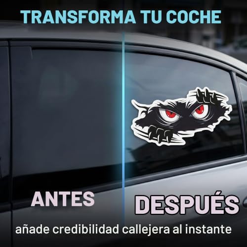 Miniatura 6 de Xenqito 2 Piezas Pegatinas Coche, Personalizadas, Interesante, Exterior, Pegatinas Coche Exterior, Para Coche, Moto, Ventana De Carro, Cascos, Vinilo Adhesivo Negro