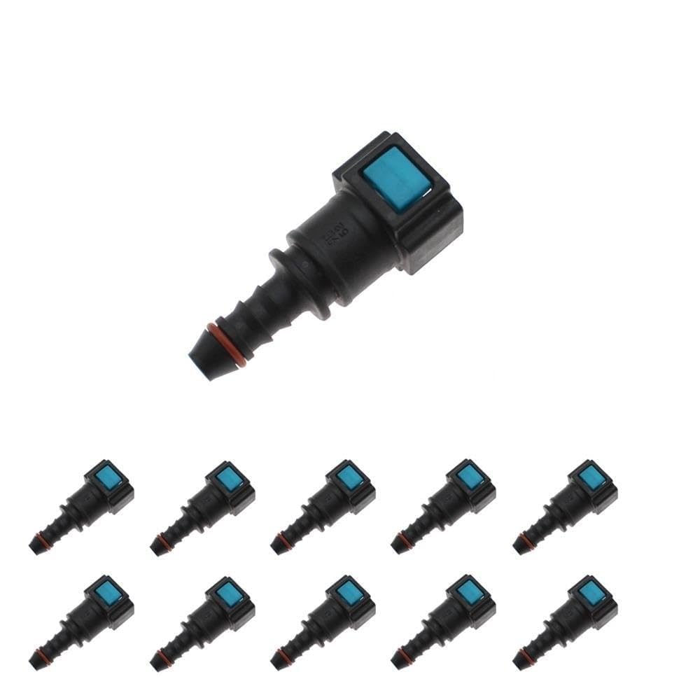 Fit for 2/5/8/10 7.89 ID6 Auto Car Line Hose Coupler Quick Release Connector Line Rubber Hose Coupler Carburetor Part(10PCS)