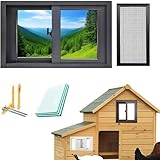 Schiebefenster aus Aluminiumlegierung für Keller, Schuppen, Badezimmer, Küche, Zuhause, belüfteter Fensterersatz