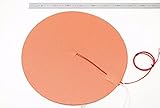 Lysee 3D Printer Parts & Accessories - Dia. 500mm Round Silicone Rubber Heater Mat 110V/220V 800W Heated Bed 50cm for Reprap Delta Kossel 3D Printer - (Size: 220V 800W)