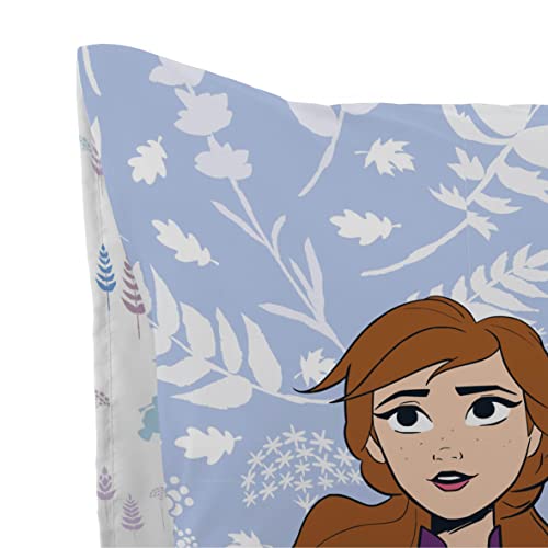 Miniatura 4 de Jay Franco Disney - Juego De 2 Fundas De Almohada 80 X 80 Cm, 100 Algodón , Diseño De Frozen