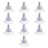 Bluecell 10 PCS M8x13mm Rubber Strong Suction Cup Replacements for Glass Table Tops with M8 Screw