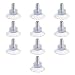 Bluecell 10 PCS M8x13mm Rubber Strong Suction Cup Replacements for Glass Table Tops with M8 Screw