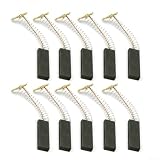 10 spazzole in carbonio per tamburo lavatrice motore 5 x 12,5 x 37 mm