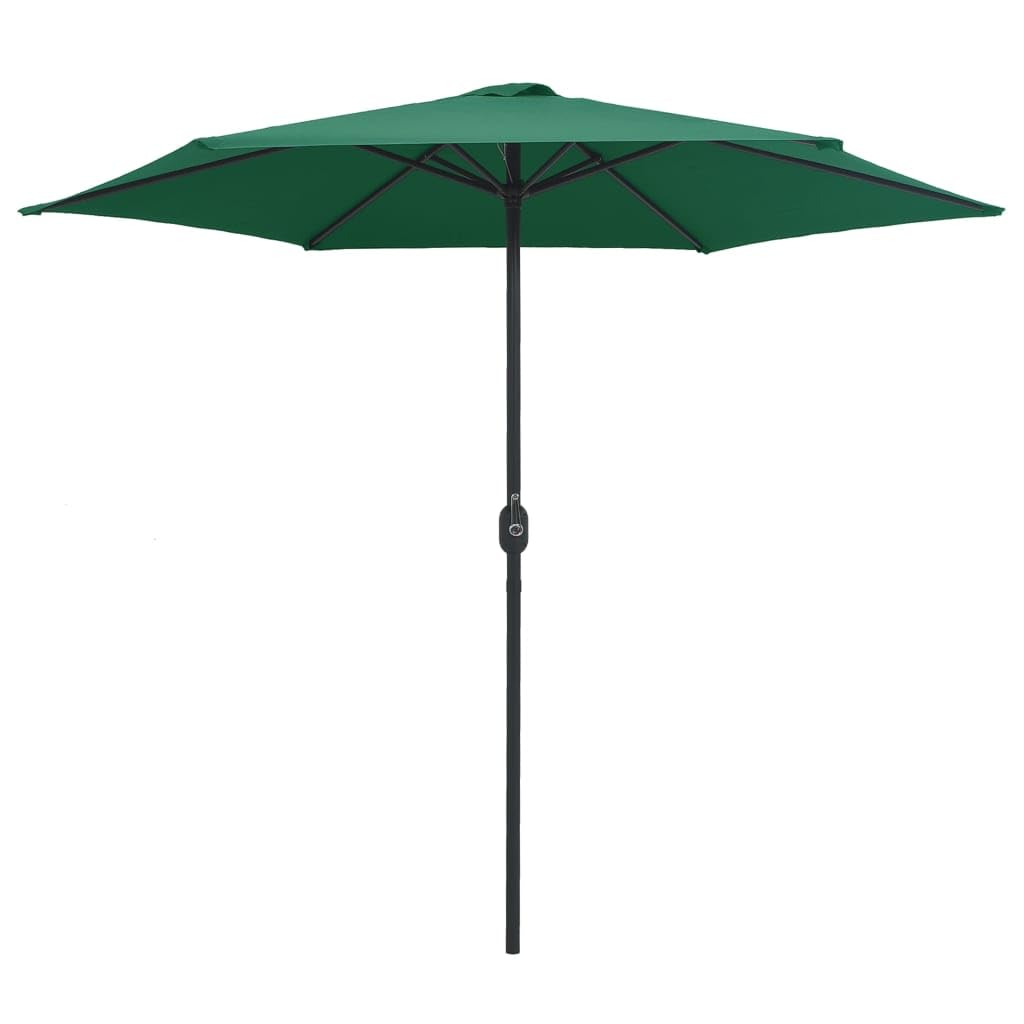 Parasol ogrodowy parasol przeciwsłoneczny do roślin, z aluminiowym masztem, 270 x 246 cm, zielony